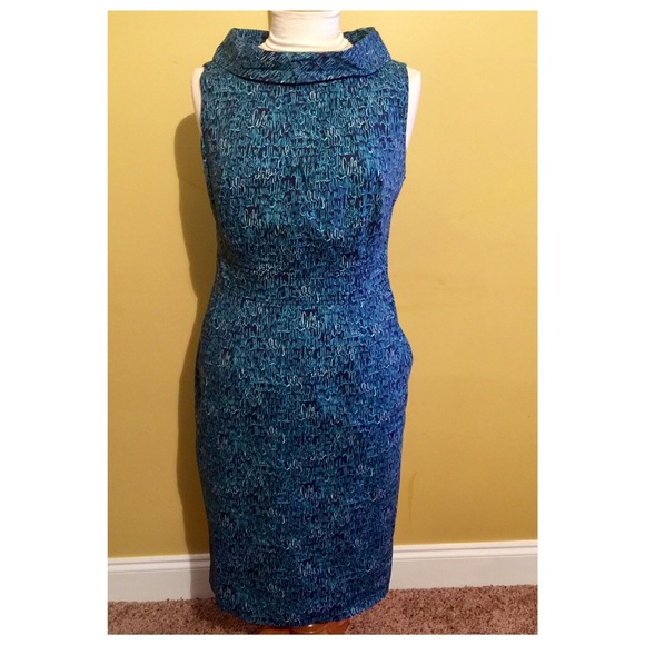 LILLY PULITZER CURSIVE SIGNATURE COWL NECK DRESS - Picture 1 of 8